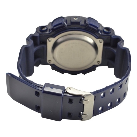 SHARP • Digital Sport Watch Backlight Navy Black New Battery Ready To Wear - Picture 3 of 5